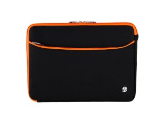 Neoprene 15 Laptop Black with Orange Trim Protector Sleeve