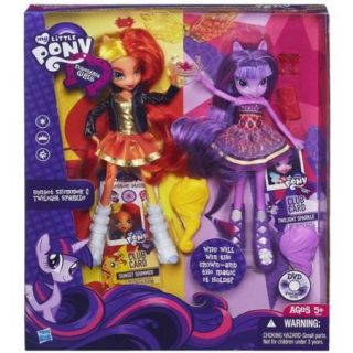 My Little Pony Equestria Girls Sunset Shimmer and Twilight Sparkle Figures Multi Colored