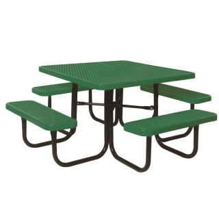 Ultra Play 46 in Green Steel Square Picnic Table