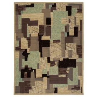Nourison  Modesto Collage Beige 7 ft. 10 in. x 10 ft. 6 in. Area Rug 183552