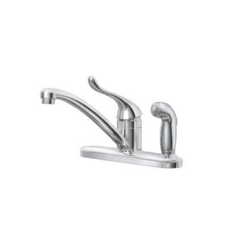 MOEN Adler Single Handle Low Arc Side Sprayer Kitchen Faucet in Chrome CA87534