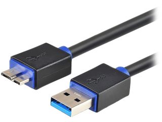 Insten 1830383 Black USB 3.0 Type A Male to Micro Type B Male Cable