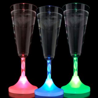 Clear Light Up Champagne Glass (Set of 12)