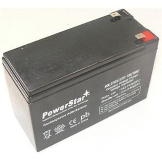 PowerStar AGM1275F2 47 12V, 7Ah Battery For Razor E200 & E300S Electric Scooter