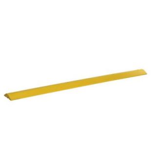 Vestil 106 in. x 10 in. x 2.5 in. Recycled Yellow Plastic Speed Bump with Concrete Hardware SB 108