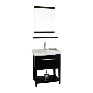 Bellaterra Home Alcala 27.5 in. Single Bathroom Vanity with Optional Mirror   Single Sink Vanities