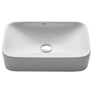 Kraus Ceramic Rectangular Bathroom Sink