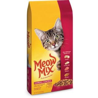 Meow Mix Hairball Control Dry Cat Food, 6.3 Pound