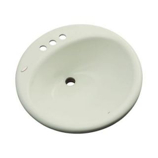 Thermocast Clarington Drop In Bathroom Sink in Jersey Cream 96406