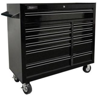 Homak Professional 41 in. 11 Drawer Rolling Cabinet, Black BK04011410