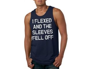 I Would Flex But I Like This Shirt / The Sleeves Fell Off Tank Top 2 Pack Combo M