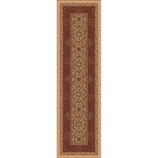 Milliken Red Tufted Runner (Common 2 ft x 8 ft; Actual 2.083 ft x 7.666 ft)