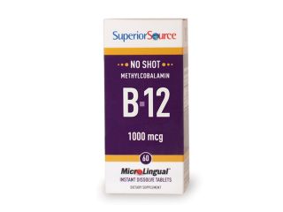No Shot Methylcobalamin B12 1,000 mcg   Superior Source   60   Sublingual Tablet