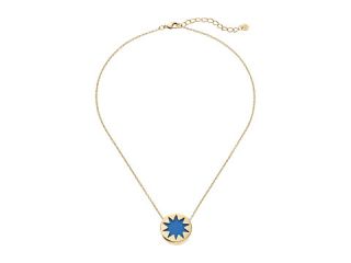 House Of Harlow 1960 Mini Sunburst Necklace Blue Resin