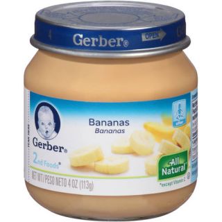Gerber 2nd Foods Bananas Baby Food, 4 oz