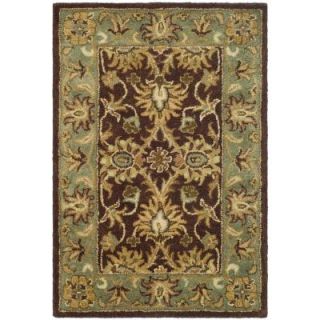 Safavieh Antiquity Chocolate/Blue 2 ft. 3 in. x 4 ft. Area Rug AT249D 24