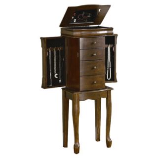 Powell Louis Philippe Jewelry Armoire with Mirror