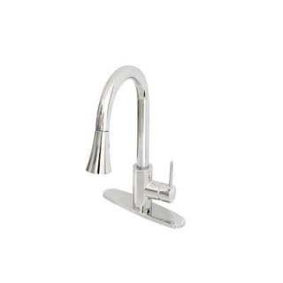 Belle Foret Modern Single Handle Pull Down Sprayer Kitchen Faucet in Chrome CR WHLX78568