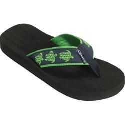 Womens Tidewater Sandals Sea Turtles Navy/Green   Shopping