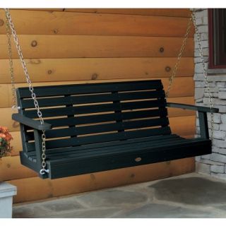 highwood® Weatherly Recycled Plastic Porch Swing   Porch Swings