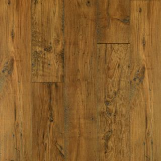 Pergo MAX Premier 7.48 in W x 4.52 ft L Amber Chestnut Embossed Laminate Floor Wood Planks