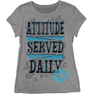 Women's Plus Size Attitude Served Daily Graphic Tee