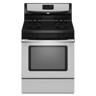Whirlpool Freestanding 5 cu Self Cleaning Gas Range (Stainless Steel) (Common 30 in; Actual 29.87 in)