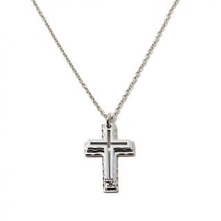 Michael Anthony Jewelry® "Faith, Hope, Love" Cross Stack Stainless Steel Pe   7695035
