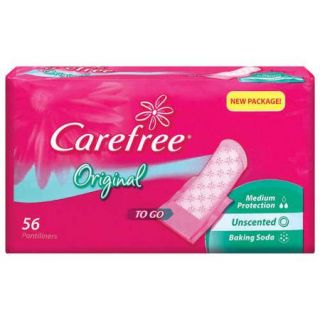 Carefree Pantiliners Unscented, 56ct