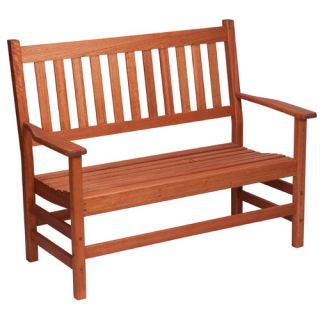 Red Grandis Wood Garden Bench by Hinkle Chair Company