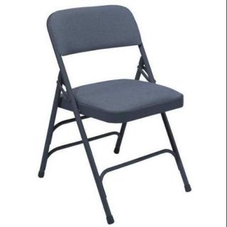 NATIONAL PUBLIC SEATING 2304 Folding Chair, Blue, 18 3/4 In., PK4