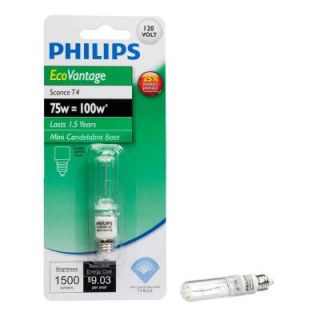 Philips 100 Watt Halogen T4 Sconce Light Bulb 428151