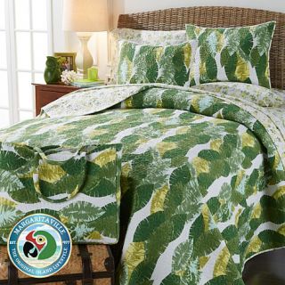 St. Somewhere Bliss Leaf 3 piece Cotton Quilt Set with Tote Bag   7935522