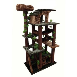 Kitty Mansions Mini  Green Cat Tree Furniture  