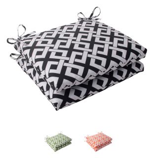 Pillow Perfect Outdoor Boxin Squared Seat Cushion (Set of 2