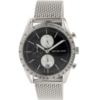 Michael Kors Mens MK8387 Accelerator Round Silver Bracelet Watch