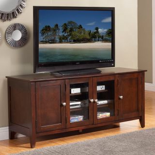 Alpine Furniture Costa 58 in. TV Console   Cherry   TV Stands