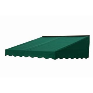 NuImage Awnings 3 ft. 2700 Series Fabric Door Canopy (17 in. H x 41 in. D) in Hunter Green 27X7X46463703X