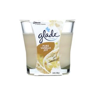 Glade Candle Air Freshener, Pure Vanilla Joy, 3.8 Ounces