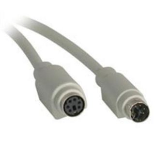 C2G 15ft PS/2 M/F Keyboard/Mouse Extension Cable   mini DIN (PS/2) Male   mini DIN (PS/2) Female   15ft   Beige