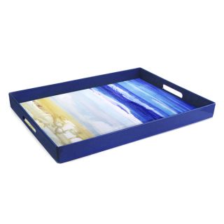 Blue Art Rectangular Tray   16480053   Shopping   Great