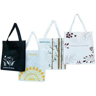 Set of 4 Eco Friendly Oversized Reusable Grocery Totes