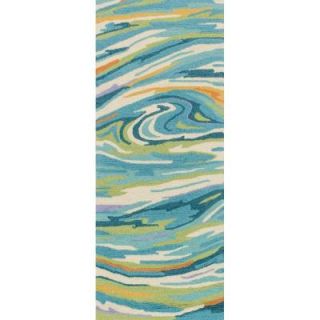Loloi Rugs Olivia Lifestyle Collection Teal/Multi 2 ft. x 5 ft. Rug Runner OLVAHOL04TEML2050