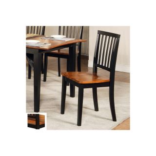 Steve Silver Company Set of 2 Branson Black Dining Chairs