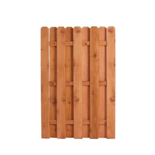 Color Treated Stain Pressure Treated Southern Yellow Pine Privacy Fence Gate (Common 3.75 ft x 6 ft; Actual 3.75 ft x 6 ft)