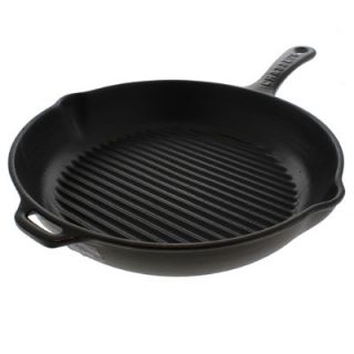 Chasseur 10 inch Round French Enameled Cast Iron Grill Pan by Chasseur