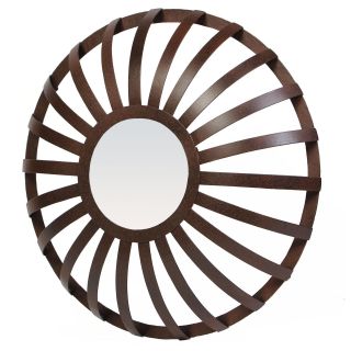 Floating Metal Wall Mirror   30 in.   Mirrors