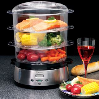 Deni 7601 3 Tier BPA Free Food Steamer