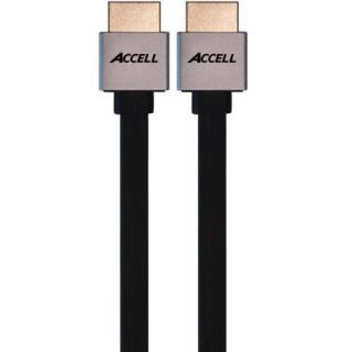 Accell B146C 003B Ultrathin Flat Hdmi 3ft Rtl Cabl Compact Conctr 10.2gbps W/ethernet