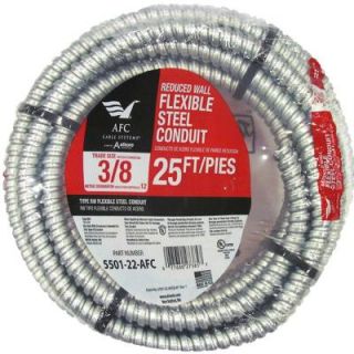 AFC Cable Systems 3/8 in. x 25 ft. Flexible Steel Conduit 5501 22 AFC